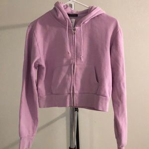 Crystal cropped hoodie